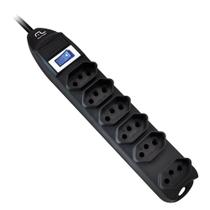 Filtro de Linha Multilaser WI221 6 Tomadas Linear Preto Filtro de Linha Multilaser WI221 6 Tomadas Linear Preto