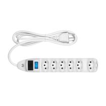 Filtro De Linha Multilaser Wi222 6 Tomadas Linear Branco Filtro De Linha Multilaser Wi222 6 Tomadas Linear Branco