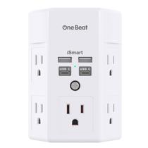 Filtro de linha One Beat 1680J com protetor contra surtos, 5 tomadas e 4 portas USB Filtro de linha One Beat 1680J com protetor contra surtos, 5 tomadas e 4 portas USB