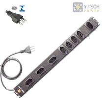 Filtro de linha padrao rack 19 pol. 8 tomadas até 10a - 220v - cabo 1,2m preto Filtro de linha padrao rack 19 pol. 8 tomadas até 10a - 220v - cabo 1,2m preto