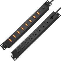 Filtro de Linha PDU HHSOET 1U com 8 Tomadas, 1200J, Cabo de 1,8m Filtro de Linha PDU HHSOET 1U com 8 Tomadas, 1200J, Cabo de 1,8m
