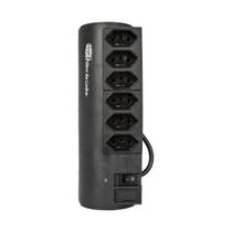 Filtro de Linha Penta Watt 6 Tomadas 1 Metro Preto