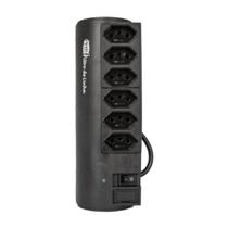 Filtro de Linha Penta Watt 6 Tomadas 1 Metro Preto