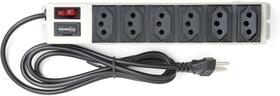 Filtro de Linha Power Line de 6 tomadas em Gabinete Metalico