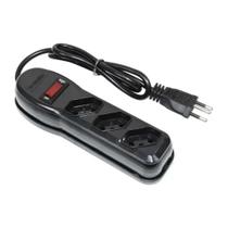 Filtro de Linha Pratik 1 m 3 Tomadas 10 A Compacto, Proteção Bivolt