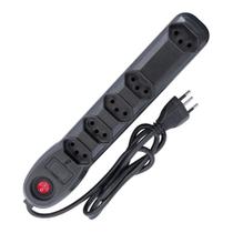 Filtro de Linha Pratik 5 Tomadas 3x0,75mm 10A Cabo 1m Preto