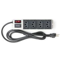 Filtro de Linha Profissional em Ferro 4 Tomadas Fusível de Segurança Filtro de Linha Profissional em Ferro 4 Tomadas Fusível de Segurança