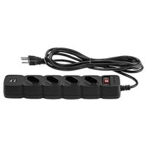 Filtro De Linha Protetor C/ 4 Tomadas E 2 Usb Epe 204 Usb Pt - Intelbras