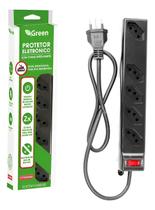 Filtro de Linha Protetor Eletronico Inteligente 5 tomadas 110-220v GREEN