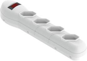 Filtro de Linha Qualitronix 4 Tomadas Branco QFL4B Filtro de Linha Qualitronix 4 Tomadas Branco QFL4B