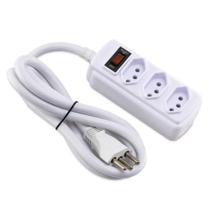 Filtro De Linha Rearmável 3 Saídas 10A Bivolt Nbr Cabo 80Cm