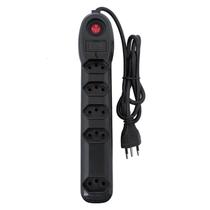 Filtro De Linha Regua 5 Tomadas de 1M Cor Preto Megatron