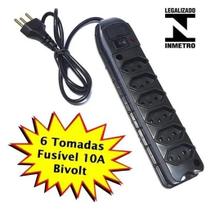 FILTRO DE LINHA Régua de Tomada c/ Fusível Modelo Extensão Elétrica BIVOLT