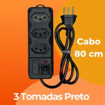 FILTRO DE LINHA RÉGUA DE TOMADAS 6, 5, 4 e 3 tomadas tripolar 10 Amperes com fusível