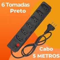 FILTRO DE LINHA RÉGUA DE TOMADAS 6, 5, 4 e 3 tomadas tripolar 10 Amperes com fusível