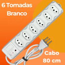 FILTRO DE LINHA RÉGUA DE TOMADAS 6, 5, 4 e 3 tomadas tripolar 10 Amperes com fusível