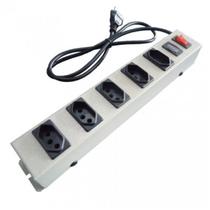Filtro De Linha Régua Eletrica Metal 5 Tomadas 1,1 metros