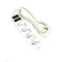 Filtro de Linha Régua Extensão 3m Bivolt Kapbom 4 Tomadas