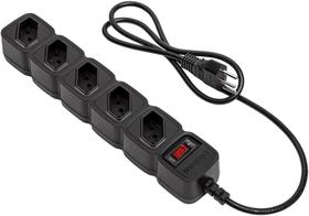 Filtro De Linha Regua Intelbras 5 Tomadas Protetor Eletronico Bivolt 3Metros Cabo