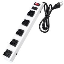 Filtro De Linha Regua Metal 5 Tomadas Espaçadas Metal Kitec Filtro De Linha Regua Metal 5 Tomadas Espaçadas Metal Kitec