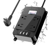 Filtro de Linha Silkycasters 6 Tomadas 3 USB à Prova d'Água 1,8m Filtro de Linha Silkycasters 6 Tomadas 3 USB à Prova d'Água 1,8m