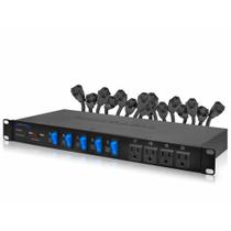 Filtro de linha Technical Pro PS20S para rack 19" com 20 tomadas 120V Filtro de linha Technical Pro PS20S para rack 19" com 20 tomadas 120V