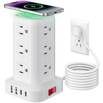Filtro de Linha Torre SMALLRT 12 Tomadas AC 4 USB Cabo 2m Proteção Contra Surtos Filtro de Linha Torre SMALLRT 12 Tomadas AC 4 USB Cabo 2m Proteção Contra Surtos