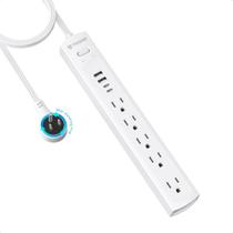 Filtro de linha TROND TD-PS-US03X com 5 tomadas, 2 USB-C, 2 USB-A e cabo de 1,8 m
