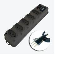 Filtro De Linha Universal 5 Tomadas Régua Extensão Chave Led