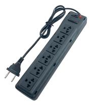 Filtro De Linha Universal 6 Tomadas Régua Extensão Chave Led