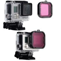 Filtro de Mergulho Magenta para Câmeras GoPro Hero 3+, 4