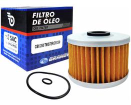 Filtro de oleo brandy cbx250 ate08/cb250 16(e/d)/xlx250-350