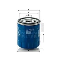 Filtro De Oleo Compativel Gol 2014 Mann Filter W7128