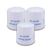 Filtro de óleo do motor genérico HH150-32430 compatível, 3 peças