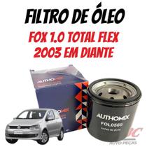 Filtro De Óleo Fox total flex 2003 em diante Filtro De Óleo Fox total flex 2003 em diante