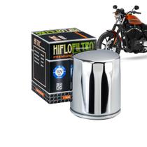 Filtro de Óleo Hiflo HF170C Cromado - Harley Davidson Sportster XL 883 XL 1200 Iron, Custom, Low, Forty Eight, XR 1200 - HifloFiltro
