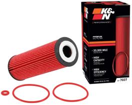 Filtro de óleo K&N HP-7037 de alta capacidade e alta eficiência