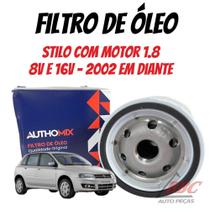 Filtro De Óleo linha FIAT Stilo 1.8 8V/16V 2002 em diante Filtro De Óleo linha FIAT Stilo 1.8 8V/16V 2002 em diante