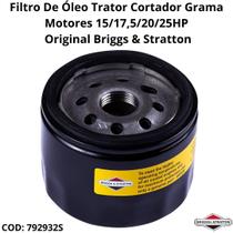 Filtro De Óleo Trator Cortador Grama Motores 15/17,5/20/25HP Original Briggs & Stratton