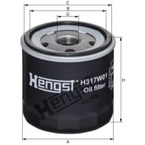 Filtro de óleo Volkswagen Jetta 2016 a 2023 HENGST H317W01 Filtro de óleo Volkswagen Jetta 2016 a 2023 HENGST H317W01