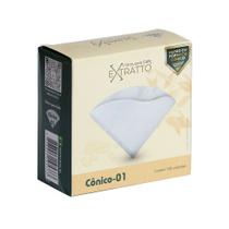 Filtro de Papel Extratto Cônico 100 unidades compatível com V60 01 Filtro de Papel Extratto Cônico 100 unidades compatível com V60 01