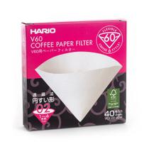 Filtro de Papel Hario V60-02 Branco Caixa Com 40 Unidades Tamanho 02