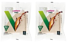 Filtro de papel HARIO VCF-02-100M para V60 1-4 copos de 200 folhas Filtro de papel HARIO VCF-02-100M para V60 1-4 copos de 200 folhas