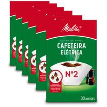 Filtro de Papel Melitta Cafeteira Elétrica N2 Kit 6 Pacotes Filtro de Papel Melitta Cafeteira Elétrica N2 Kit 6 Pacotes