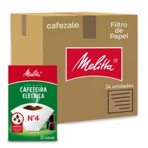 Filtro de Papel Melitta Cafeteira Elétrica N4 Kit 24 Pacotes
