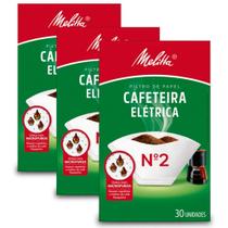 Filtro De Papel Melitta Cafeteira Elétrica Nº2 Kit 3 Pacotes