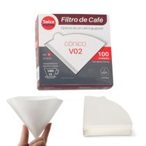 Filtro De Papel Para Café V60/02 - Pacote Com 100un - Dolce Home
