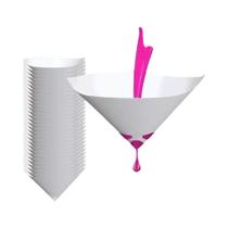 Filtro De Papel Para Spray De Tinta Automotiva 10 20 50 100 Peças Descartável Funil De Malha Cônica