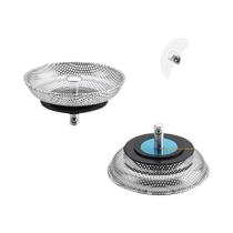 Filtro De Pia De Aço Inoxidável, Plugue De Drenagem, Rede Para Captura De Cabelo, Filtro De Drenagem