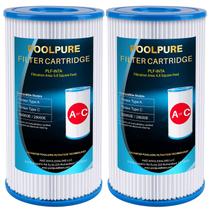 Filtro de reemplazo POOLPURE Tipo A o C para piscinas Intex x2